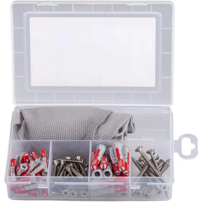 FISCHER practical helpers garden & house, dowels (light grey/red, 71 pieces)