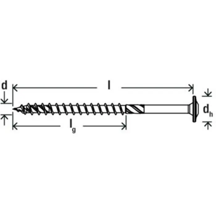 fischer wood construction screw PowerFast II 10.0x100 flat head TX (50 pieces, partial thread, galvanized)