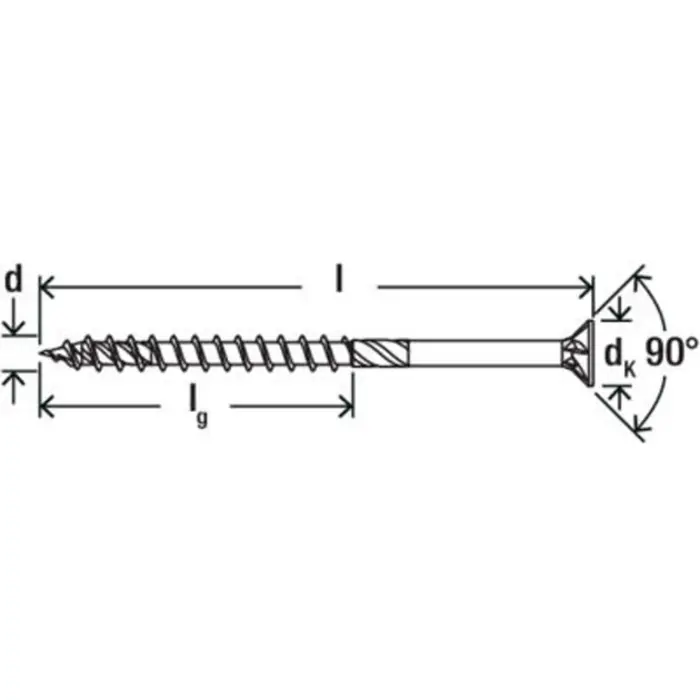 fischer wood construction screw PowerFast II 8.0x220 countersunk head TX (50 pieces, partial thread, galvanized)
