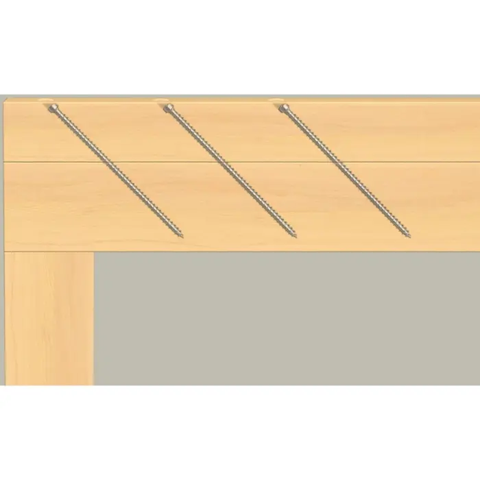 Fischer wood construction screw PowerFull II 8.0x200 ZK TX VG (50 pieces, full thread, galvanized)