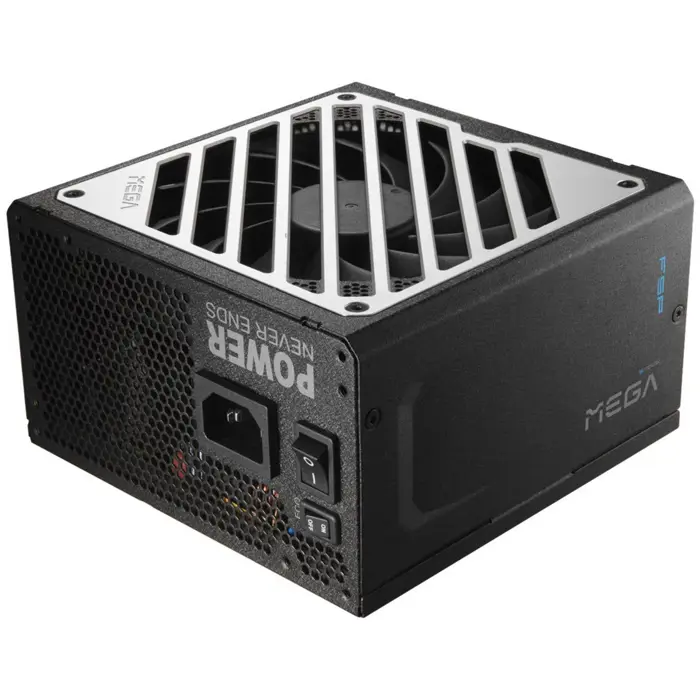 Fortron FSP MEGA GM 1000W (black/white, 1x 12-pin high power GPU, 3x PCIe, cable management, 1000 watts)