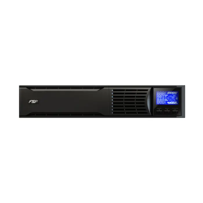 Fortron Source Champ Rack 3000VA/2700W, On-line double conversion, USB, RS-232, 3×Schuko, 6×9Ah, 3.5min autonomija, LCD