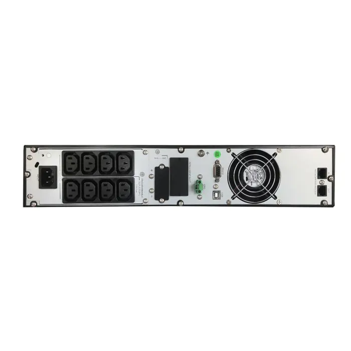 Fortron Source Clippers Rack/Tower 1000VA/1000W, On-line double conversion, USB, RS-232, EPO, 8×C13, 2×9Ah, 3min autonomija, LCD