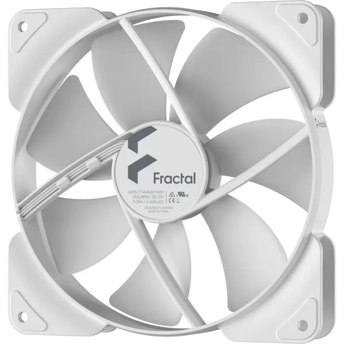 Fractal Design Aspect 14 RGB PWM White Frame, case fan (white)