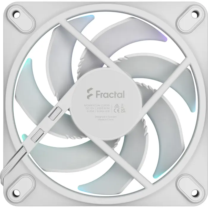 Fractal Design Fractal D. Momentum 12 RGB White (white, 120 mm)