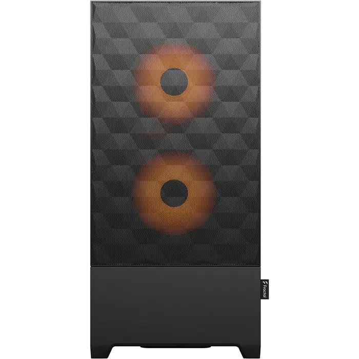Fractal Design Pop Air RGB orange Core TG Clear Tint, Tower Case (black/orange)