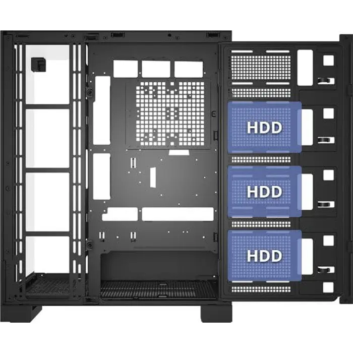 FSP Fortron U691 Black Tempered Glass ARGB E-ATX Gaming PC Case