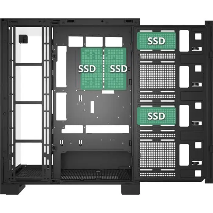 FSP Fortron U691 Black Tempered Glass ARGB E-ATX Gaming PC Case