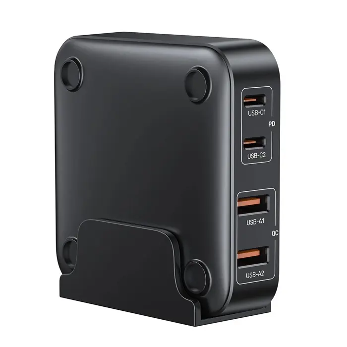 GaN network charger - Unitek P1229ABK01-EU | 100W 2x USB-C 2x USB-A