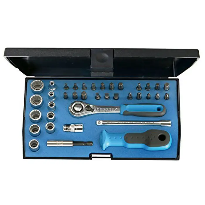 Gedore D-20 KMU-20 bit set/wrench set 1/4", 37-piece. - 1822373
