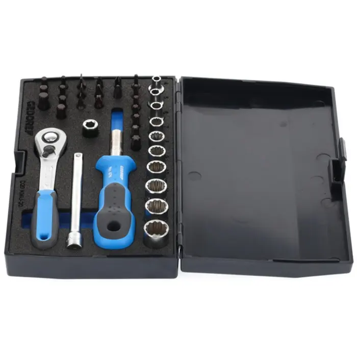 Gedore D-20 KMU-20 bit set/wrench set 1/4", 37-piece. - 1822373