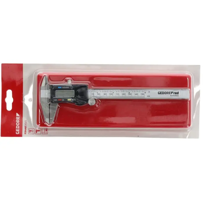 GEDORE Red digital caliper R94420021, measuring device (grey)