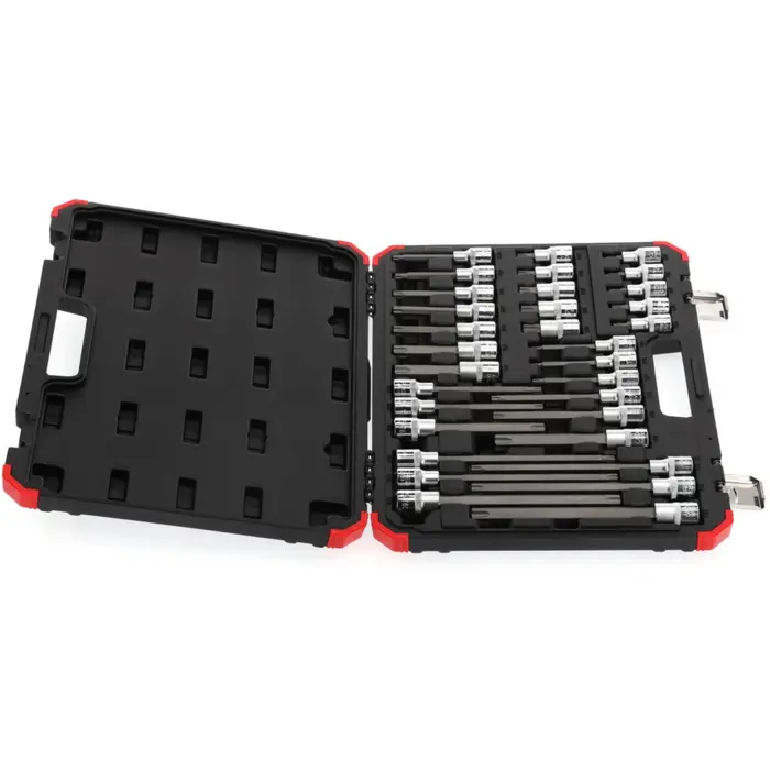 GEDORE Red screwdriver socket set, 1/2 (black/red, 32 pieces, TORX, in case) 3301577