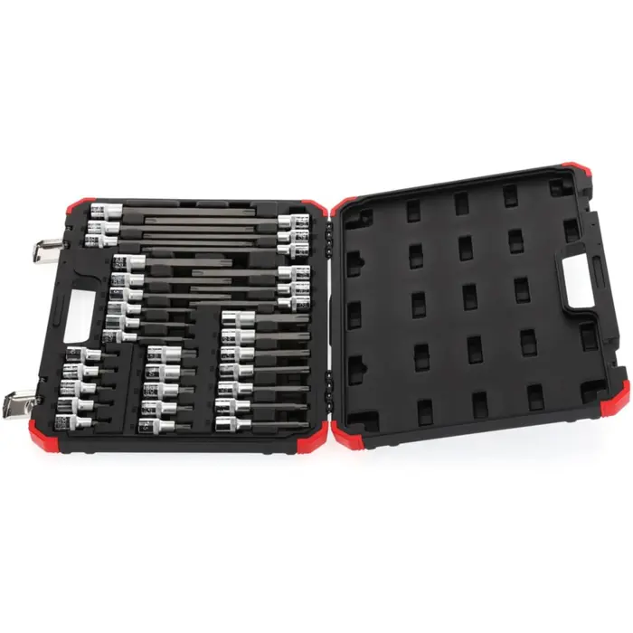 GEDORE Red screwdriver socket set, 1/2 (black/red, 32 pieces, TORX, in case) 3301577
