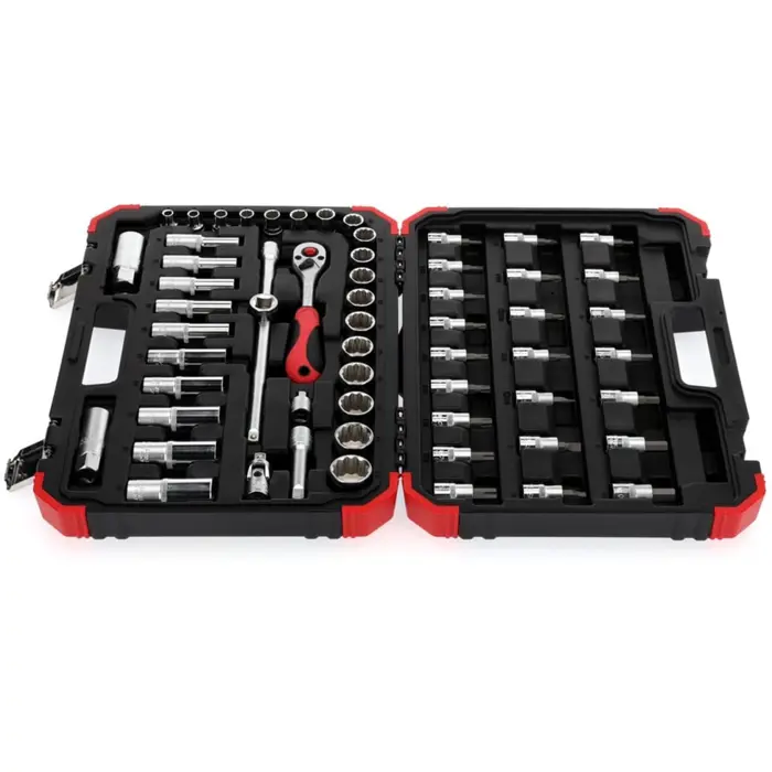 Gedore Red Socket set 3/8 ", 59 pieces (red / black, with Shift-gun, SW 6mm - 24mm)