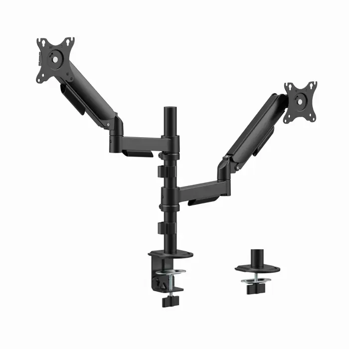 GEMBIRD ADJUSTABLE DESK 2-DISPLAY MOUNTING ARM 17”