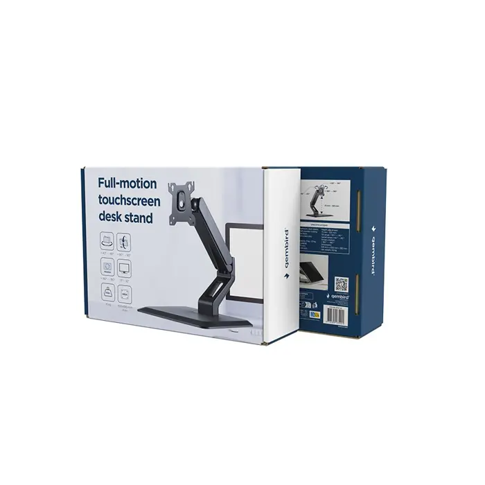 GEMBIRD FULL-MOTION TOUCHSCREEN DESK STAND 17”-32”