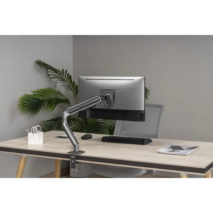 Gembird MA-DA1-05 Desk mounted adjustable monitor arm, 17”-32”, up to 9 kg, space grey