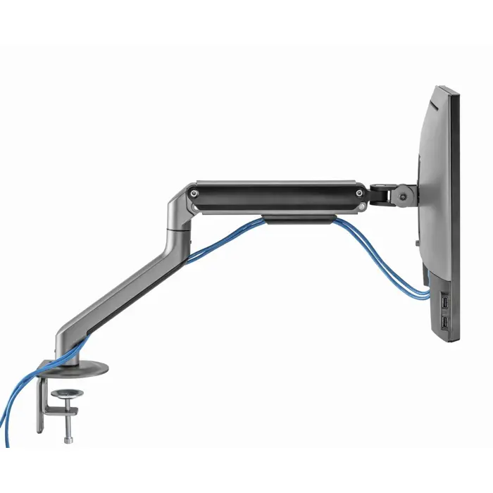 Gembird MA-DA1-05 Desk mounted adjustable monitor arm, 17”-32”, up to 9 kg, space grey