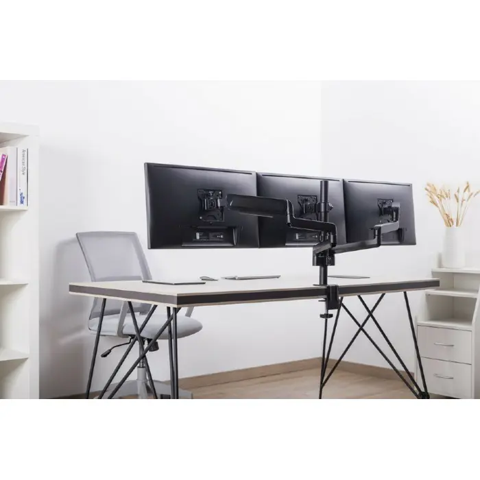 Gembird MA-DA3-01 monitor mount / stand 68.6 cm (27") Black Desk