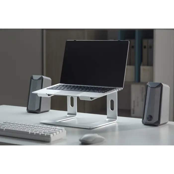 Gembird NBS-D1-01 laptop stand Aluminium, Silver 39.6 cm (15.6")