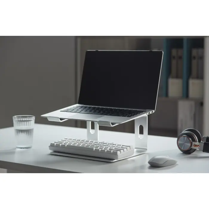Gembird NBS-D1-01 laptop stand Aluminium, Silver 39.6 cm (15.6")