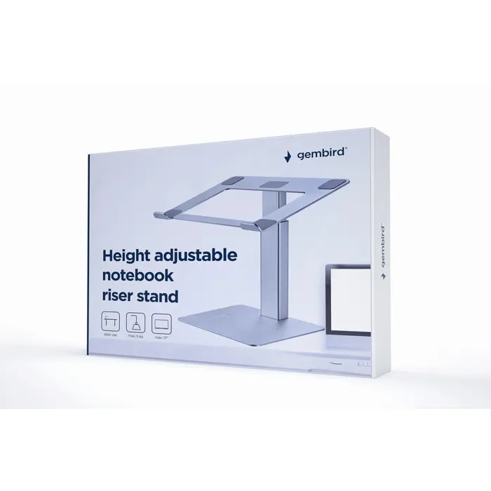Gembird NBS-D1-02 laptop stand Silver 39.6 cm (15.6")