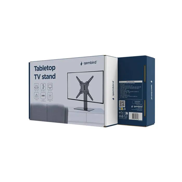 GEMBIRD TABLETOP TV STAND (SWIVEL), 23" - 55"