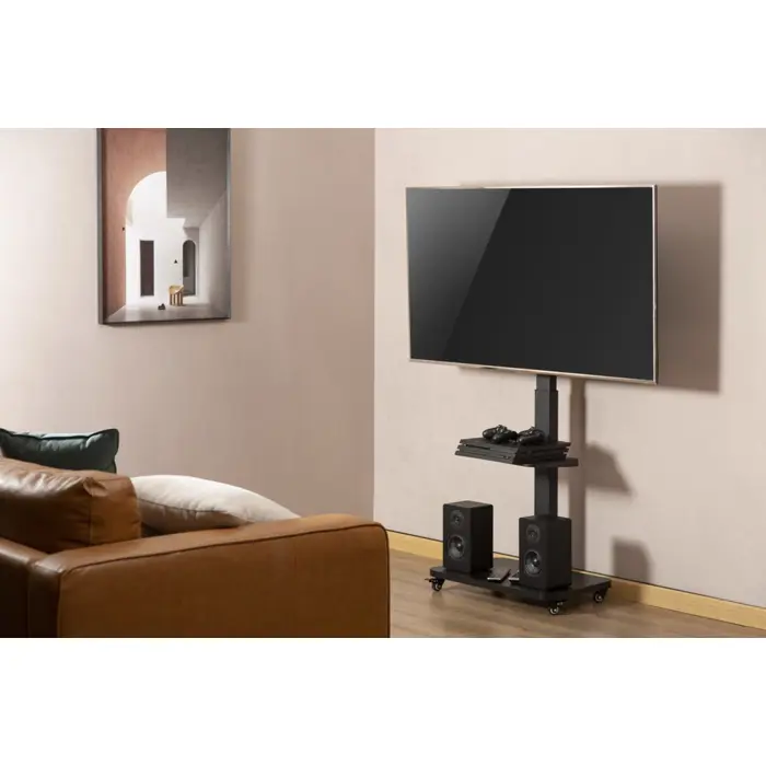 GEMBIRD TV FLOOR STAND WITH CASTER WHEELS 37" - 75