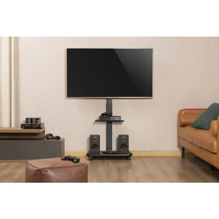 GEMBIRD TV FLOOR STAND WITH CASTER WHEELS 37" - 75