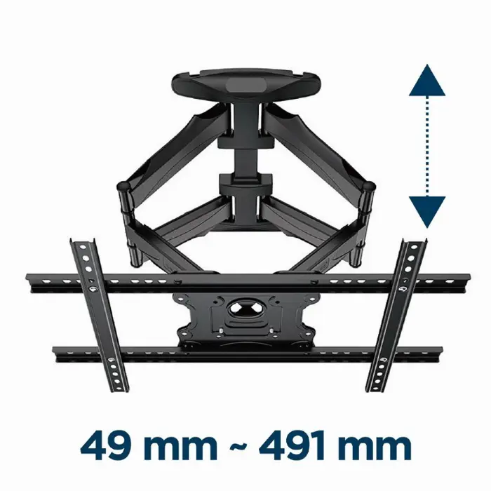 Gembird WM-75ST-01 Full motion TV wall mount, 32”-75” (45 kg)