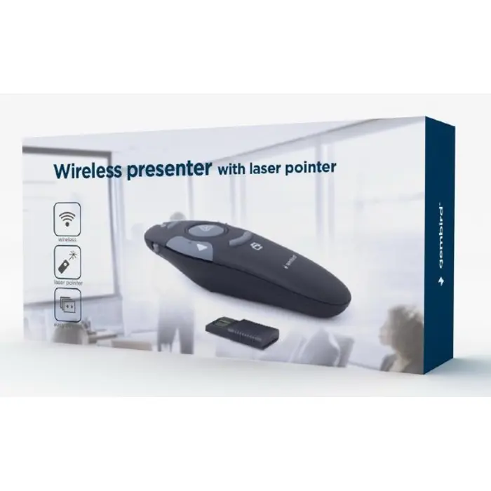 Gembird WP-L-11 remote control IR Wireless Projection screen Press buttons