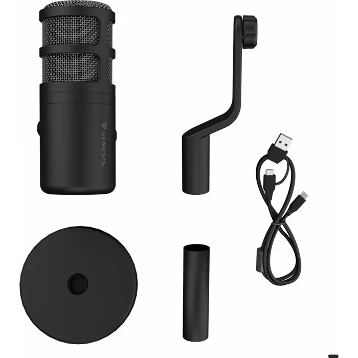 GENESIS Radium 350D Black PC microphone