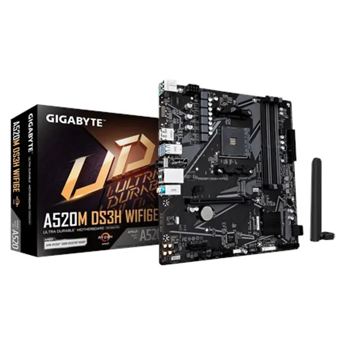 Gigabyte A520M DS3H WiFi6E          (A520,AM4,mATX,DDR4)