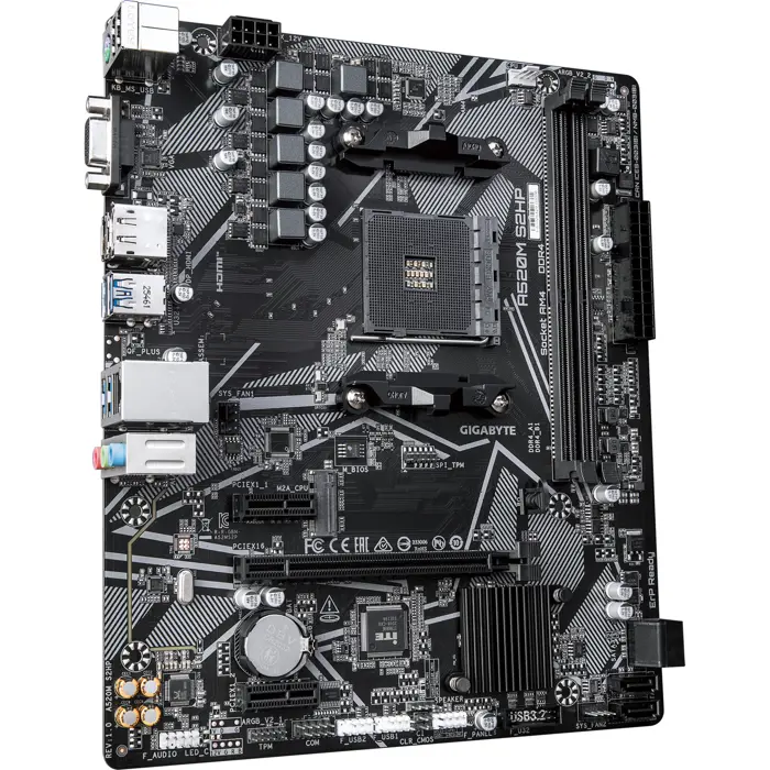 GigaByte A520M S2HP (black/gray)