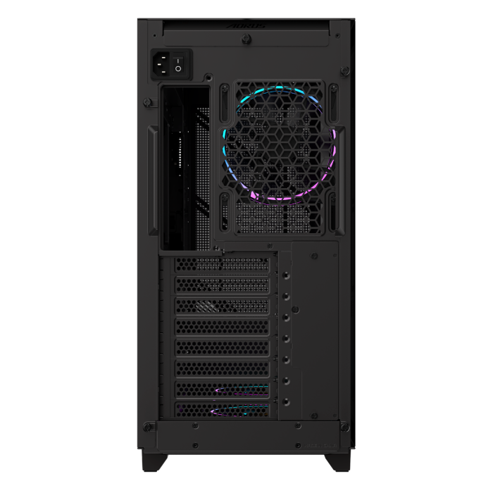 Gigabyte AORUS C400 GLASS USB-C USB 3.2 Gen2 ATX AORUS RGB osvetljeno ohišje, crno