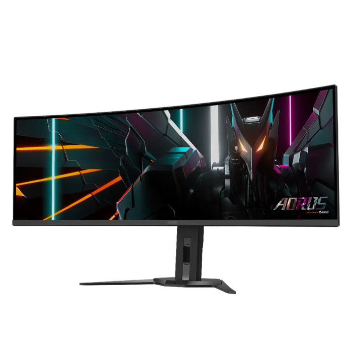 GIGABYTE AORUS CO49DQ 49 OLED DQHD ukrivljen monitor, 5120 x 1440, 0.03ms, 144Hz, zvočniki