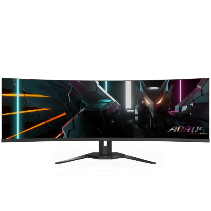 GIGABYTE AORUS CO49DQ 49 OLED DQHD ukrivljen monitor, 5120 x 1440, 0.03ms, 144Hz, zvočniki