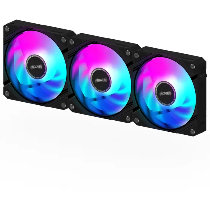 GIGABYTE AORUS EZ CHAIN FAN 120, case fan black, 3-pack, 120 mm