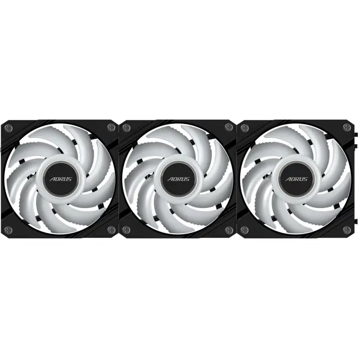 GIGABYTE AORUS EZ CHAIN FAN 120, case fan black, 3-pack, 120 mm
