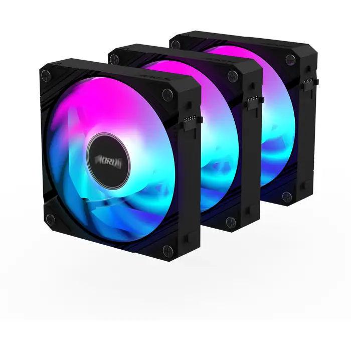 GIGABYTE AORUS EZ CHAIN FAN 120, case fan black, 3-pack, 120 mm