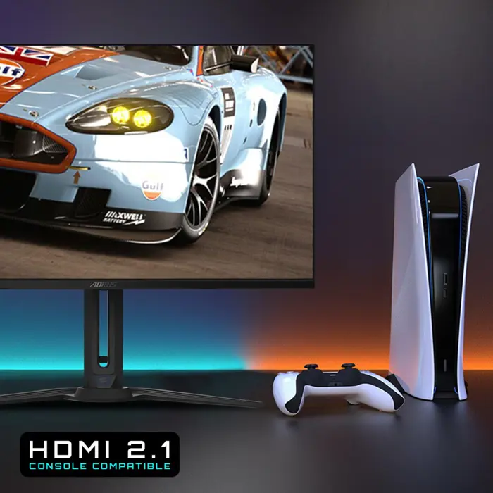 GIGABYTE AORUS FO32U 31.5” UHD Gaming Monitor - 3840 x 2160 (UHD), 165Hz, 0.03ms, 250 cd/m2, FreeSync Premium Pro, DisplayHDR True Black 400, HDMI 2.1, Displayport 1.4