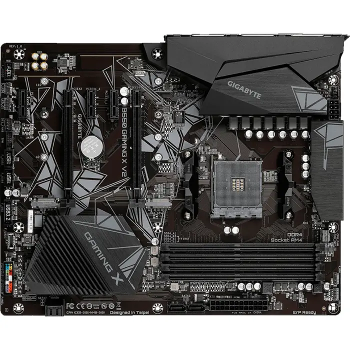 GIGABYTE B550 Gaming X V2 AMD B550 - Socket AM4 - ATX, Mainboard
