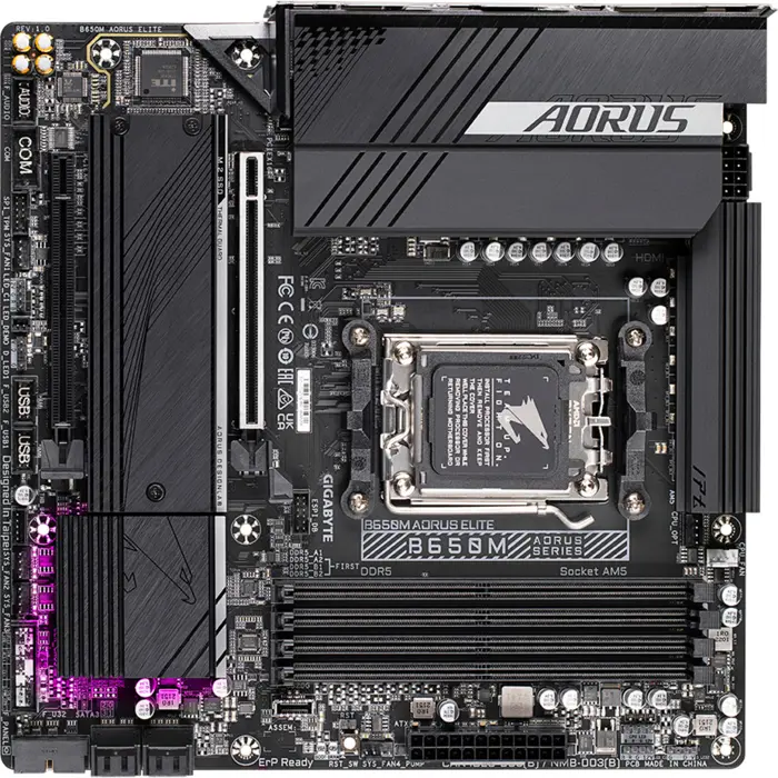 GigaByte B650M AORUS ELITE (black) - Socket AM5