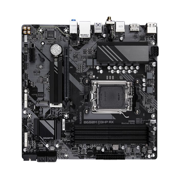 GIGABYTE B650M D3HP AX, DDR5, SATA3, USB3.2Gen1, DP, 2.5GbE, WiFi, AM5 mATX