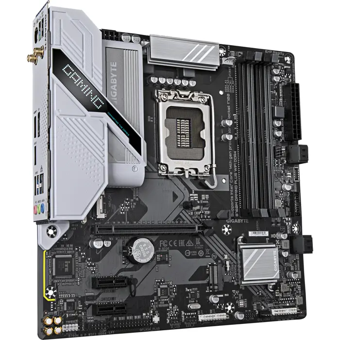 GigaByte B760M GAMING PLUS WIFI DDR4 black/silver - Socket 1700