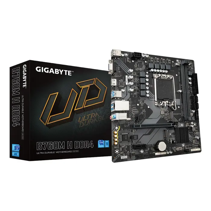 Gigabyte B760M H DDR4 (rev. 1.0) Intel B760 Express LGA 1700 micro ATX
