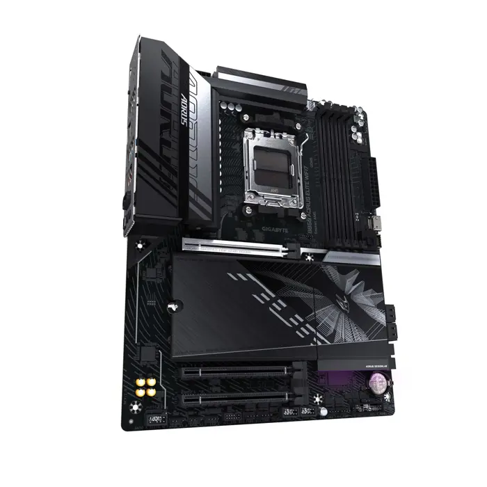 GIGABYTE B850 AORUS ELITE WIFI7 Motherboard - AMD Ryzen 9000 Series CPUs, 14+2+2 Phases Digital VRM, up to 8200MHz DDR5 (OC), 1xPCIe 5.0 + 2xPCIe 4.0 M.2, 2.5 LAN, WIFI 7, USB 3.2 Gen 2x2