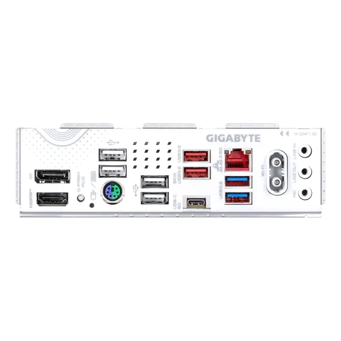 GIGABYTE B850 EAGLE WIFI7 ICE Motherboard - AMD Ryzen 9000 Series CPUs, 8+2+2 Phases Digital VRM, up to 8200MHz DDR5 (OC), 1xPCIe 5.0 + 2xPCIe 4.0 M.2, WIFI 7, 2.5 GbE LAN, USB 3.2 Gen 2