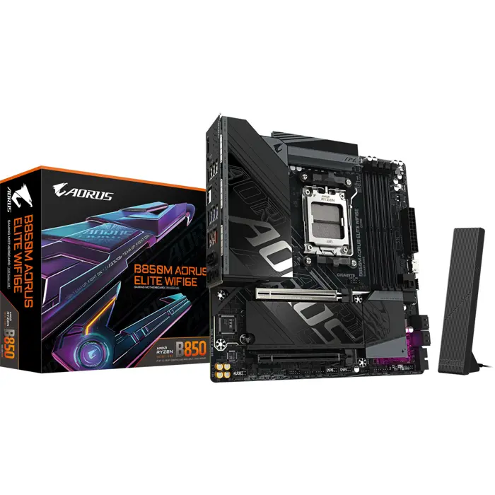 GigaByte B850M AORUS ELITE WIFI6E (black) - Socket AM5